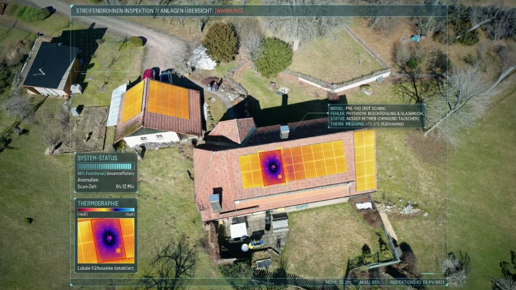 Wärmebilddrohnen-Inspektion